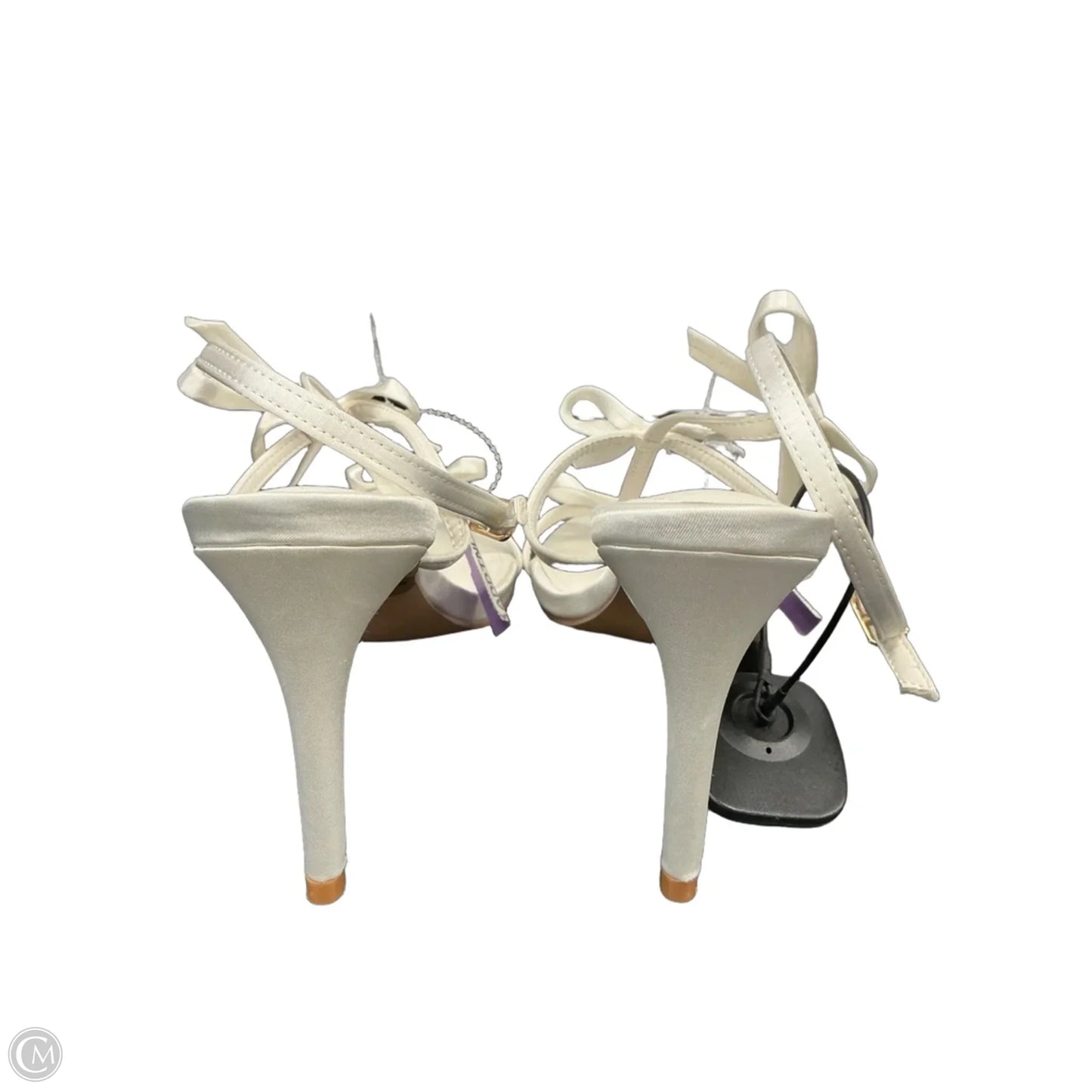 Sandals Heels Stiletto By Lulus In White, Size: 9