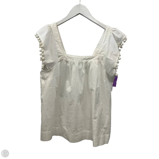 Top Sleeveless By J. Crew In White, Size: S