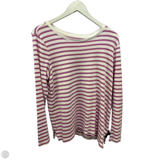 Top Long Sleeve By J. Jill In Striped Pattern, Size: Lp