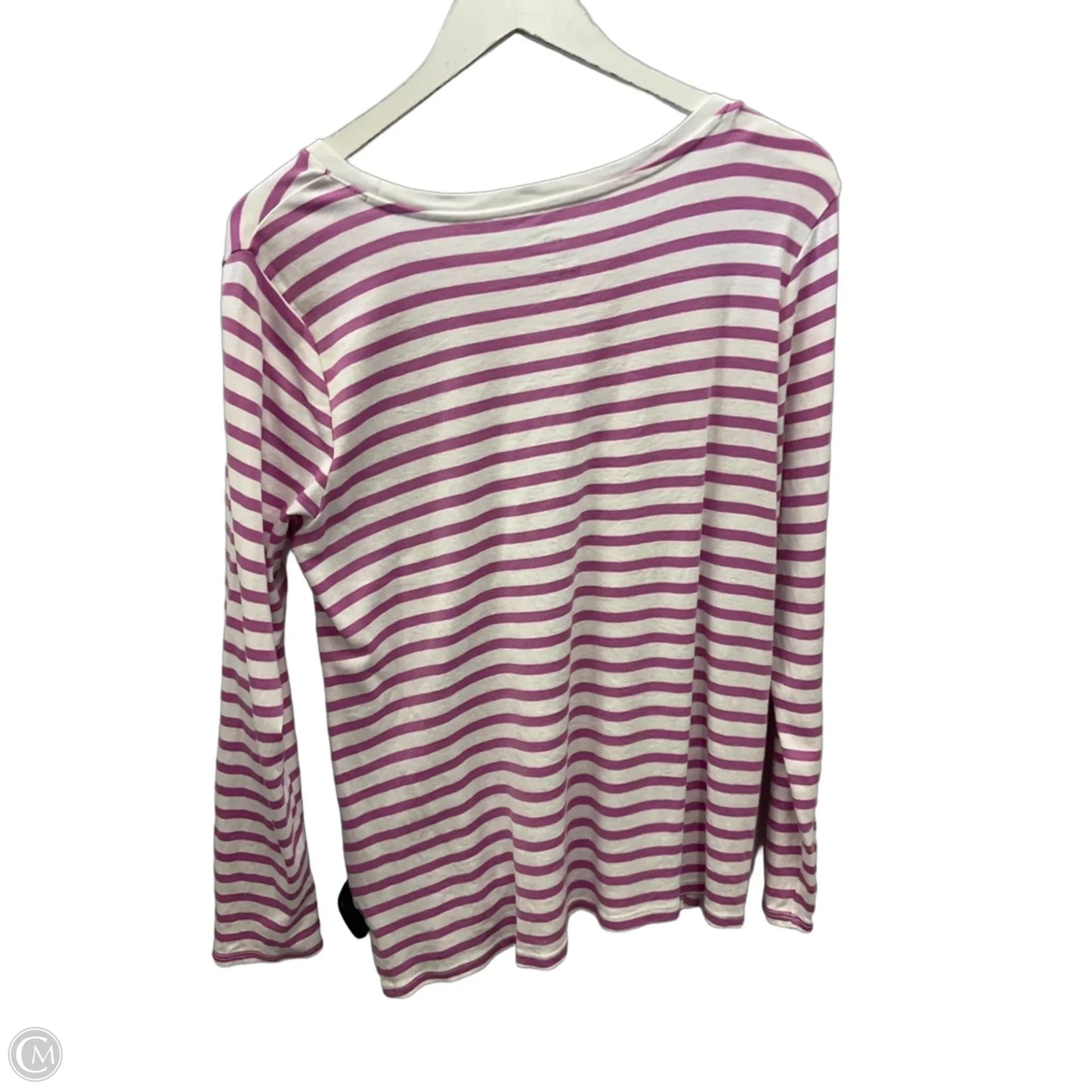 Top Long Sleeve By J. Jill In Striped Pattern, Size: Lp