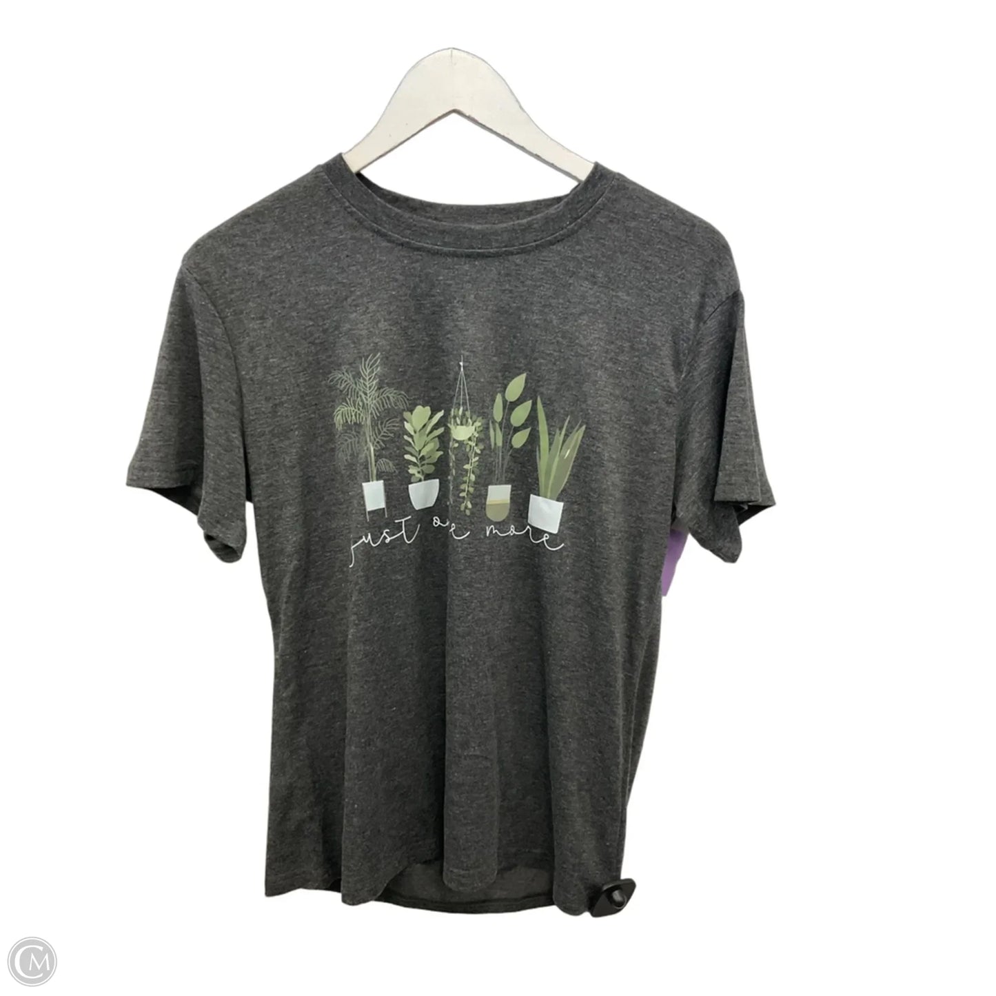 Top Short Sleeve By Clothes Mentor In Grey, Size: S
