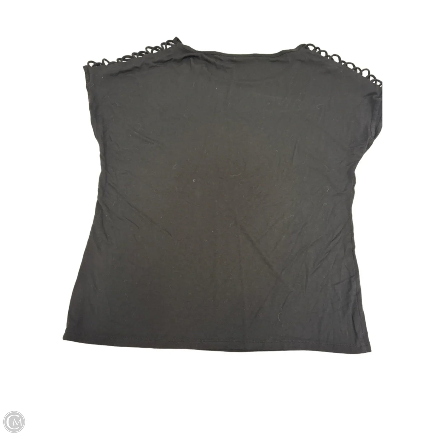 Top Short Sleeve By Tahari In Black, Size: M