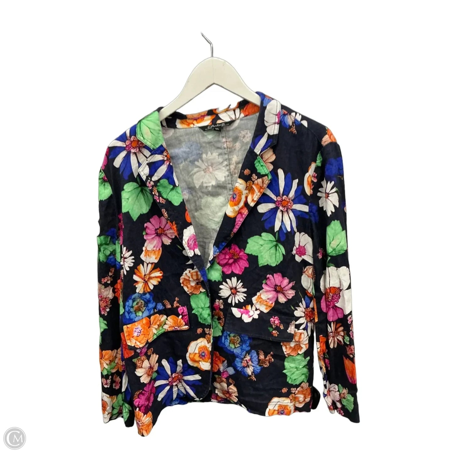 Blazer By Charlie B In Floral Print, Size: L
