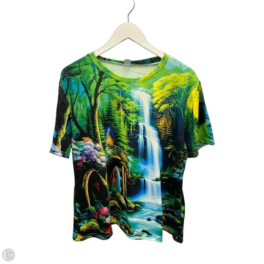 Top Short Sleeve Basic By Clothes Mentor In Multi-colored, Size: Xxl