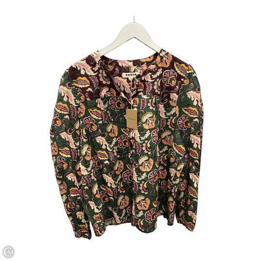 Top Long Sleeve By Boden In Multi-colored, Size: Xl