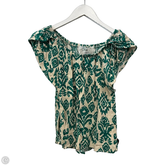 Skirt Set 2pc By Cupio In Green & Tan, Size: 8