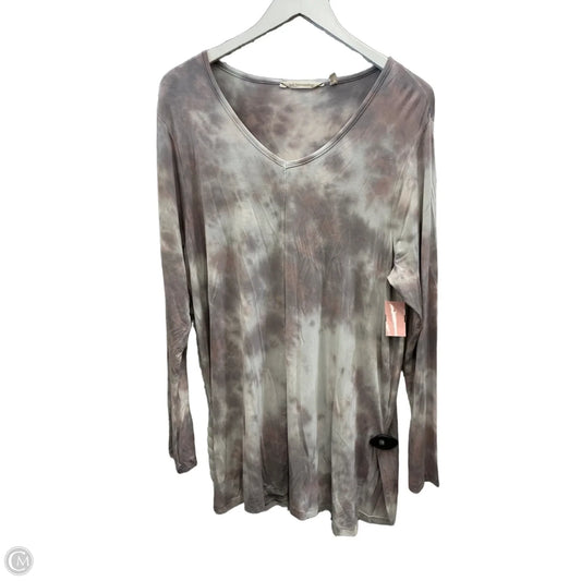 Tunic Long Sleeve By Soft Surroundings In Pink & Purple, Size: Xl