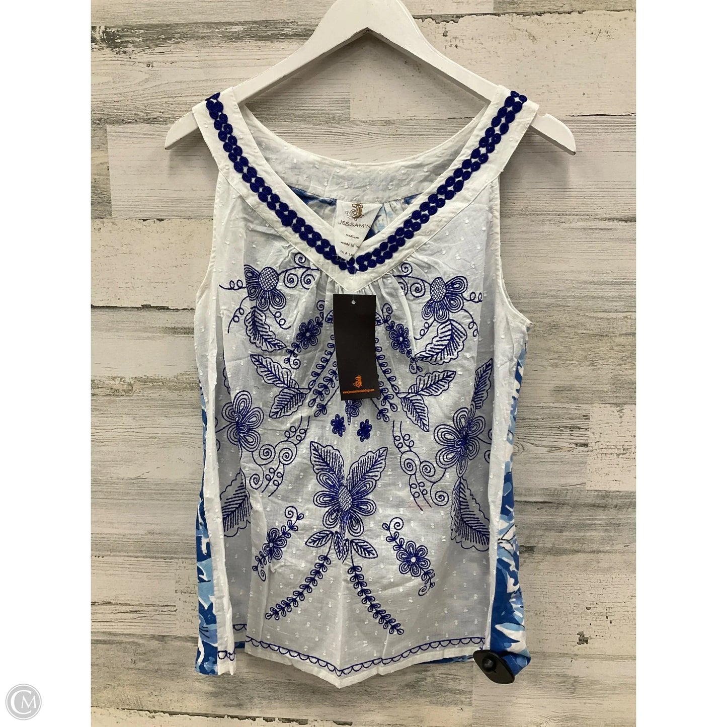 Top Sleeveless By Clothes Mentor In Blue, Size: M