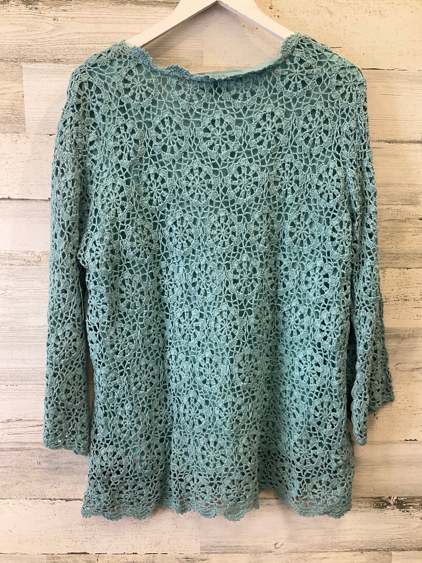 Green Top Long Sleeve Clothes Mentor, Size 1x
