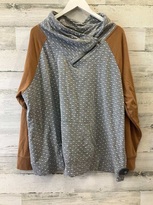 Grey Top Long Sleeve Maurices, Size 2x