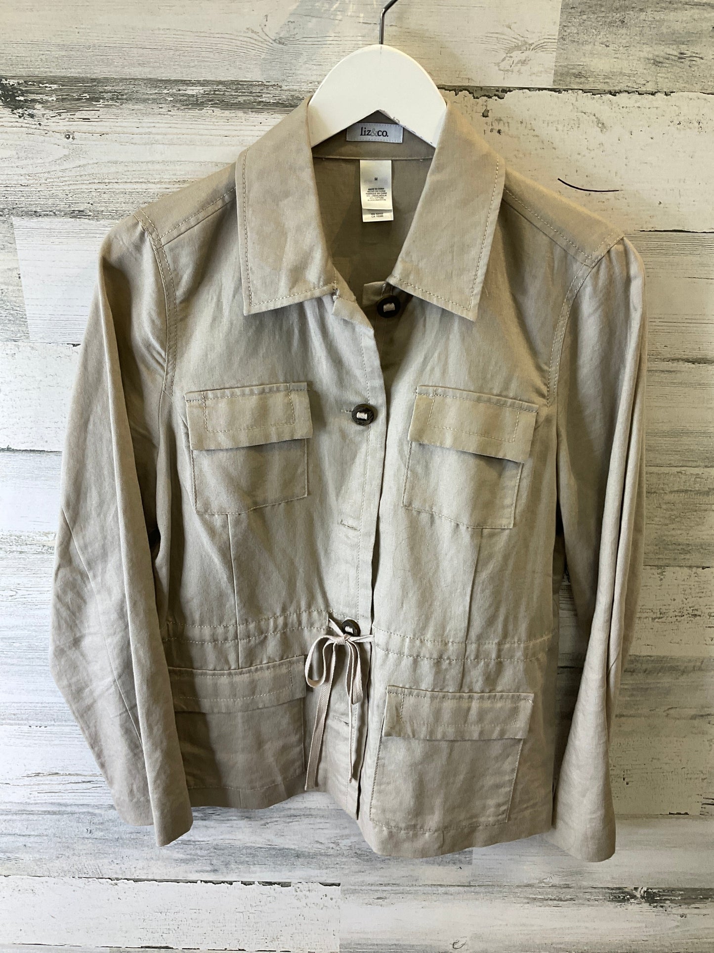 Beige Jacket Other Liz And Co, Size M
