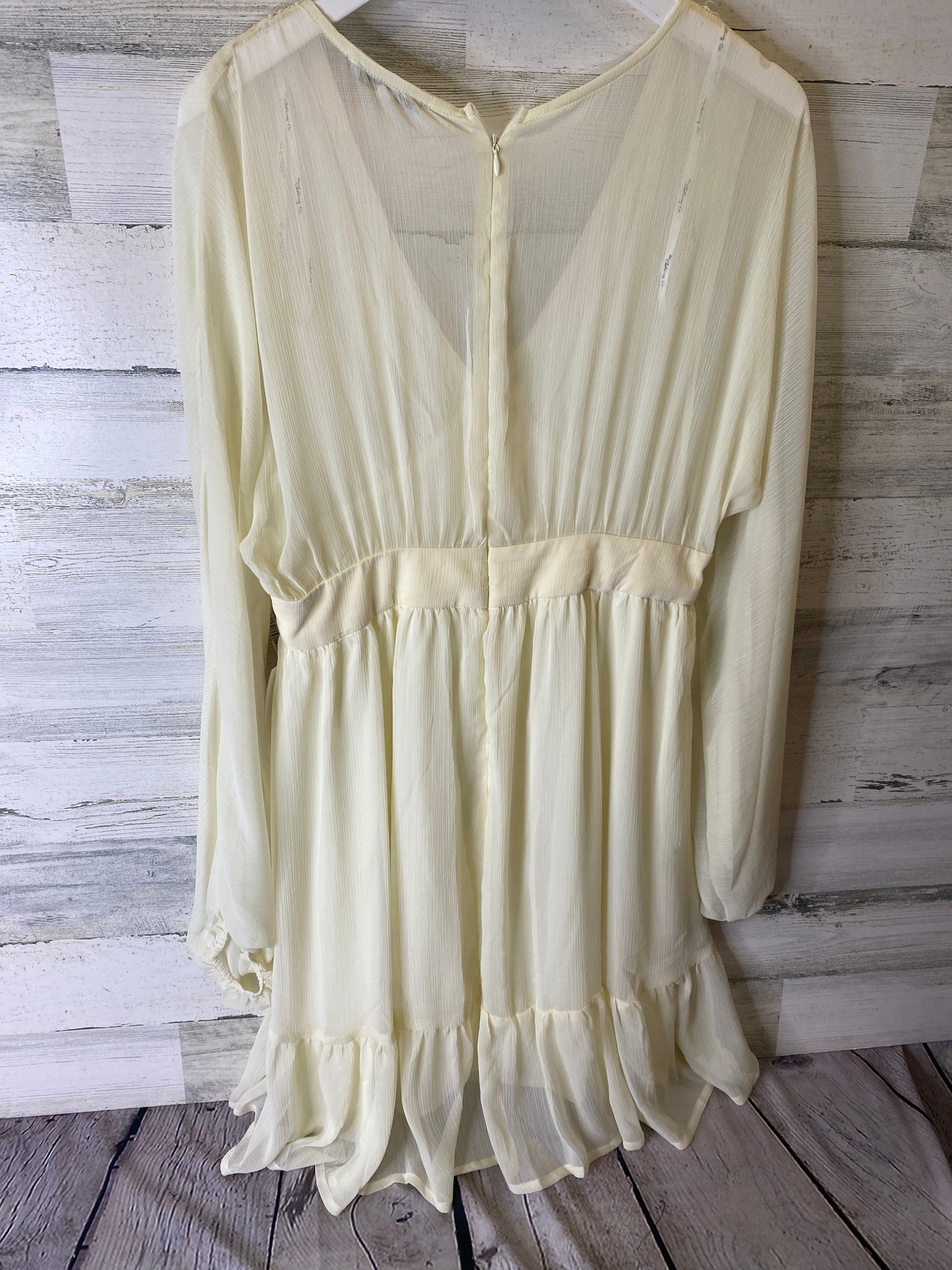 Ivory Dress Casual Midi Clothes Mentor, Size L