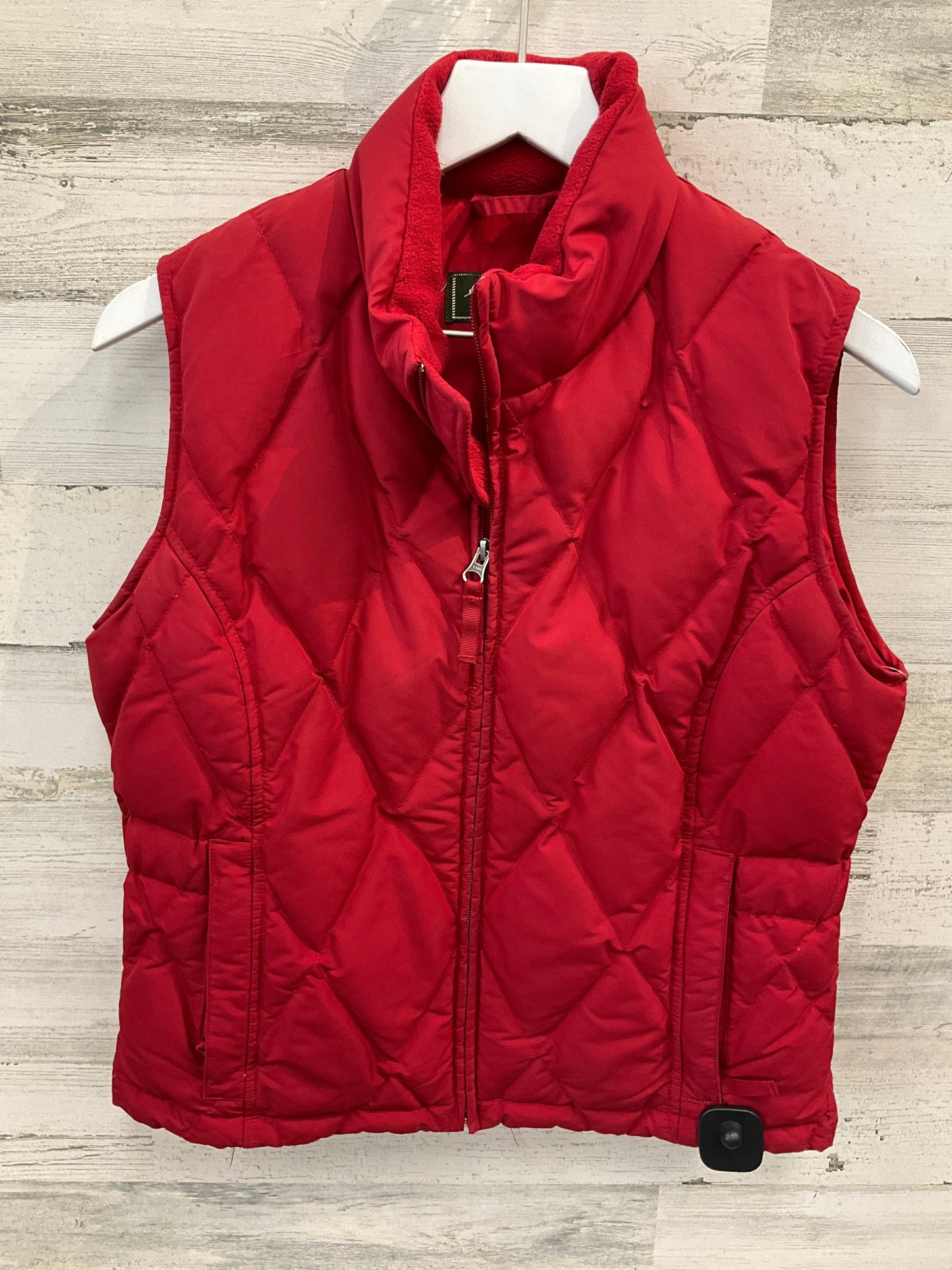 Vest Puffer & Quilted By Eddie Bauer In Red, Size: S