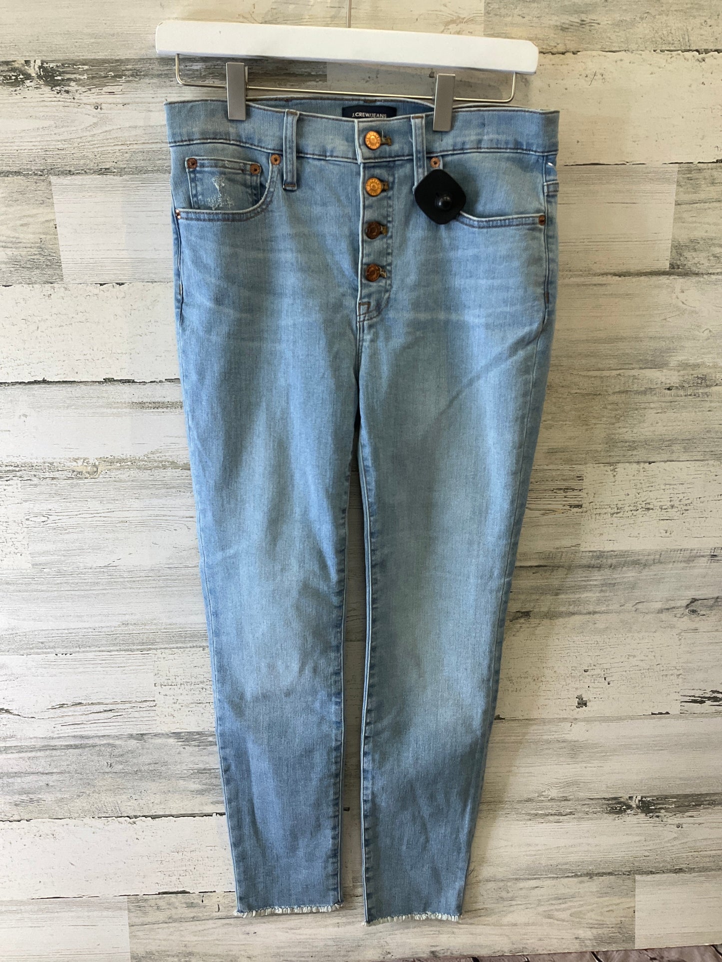 Jeans Skinny By J. Crew In Blue Denim, Size: 4