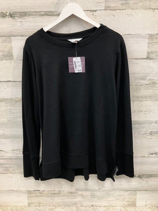 Top Long Sleeve By Christopher And Banks In Black, Size: Xl