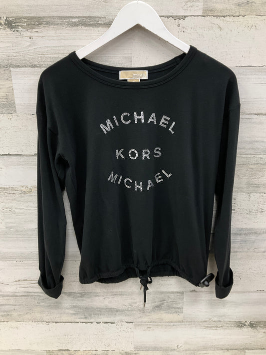 Top Long Sleeve By Michael Kors In Black, Size: S