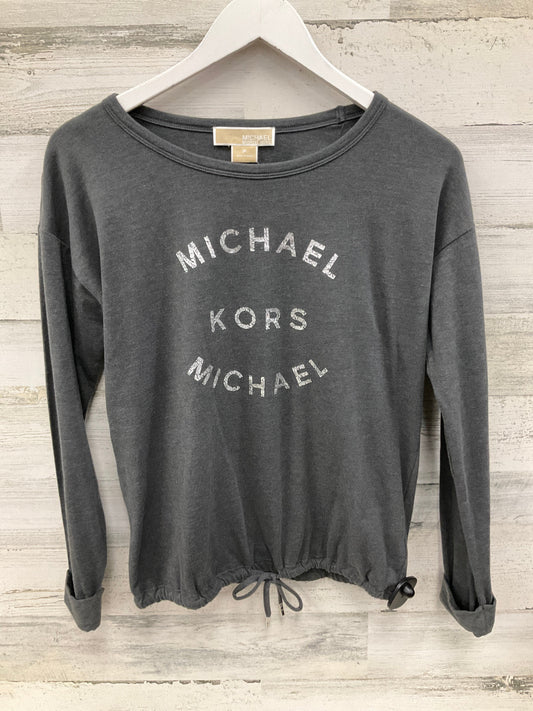 Top Long Sleeve By Michael Kors In Grey, Size: S