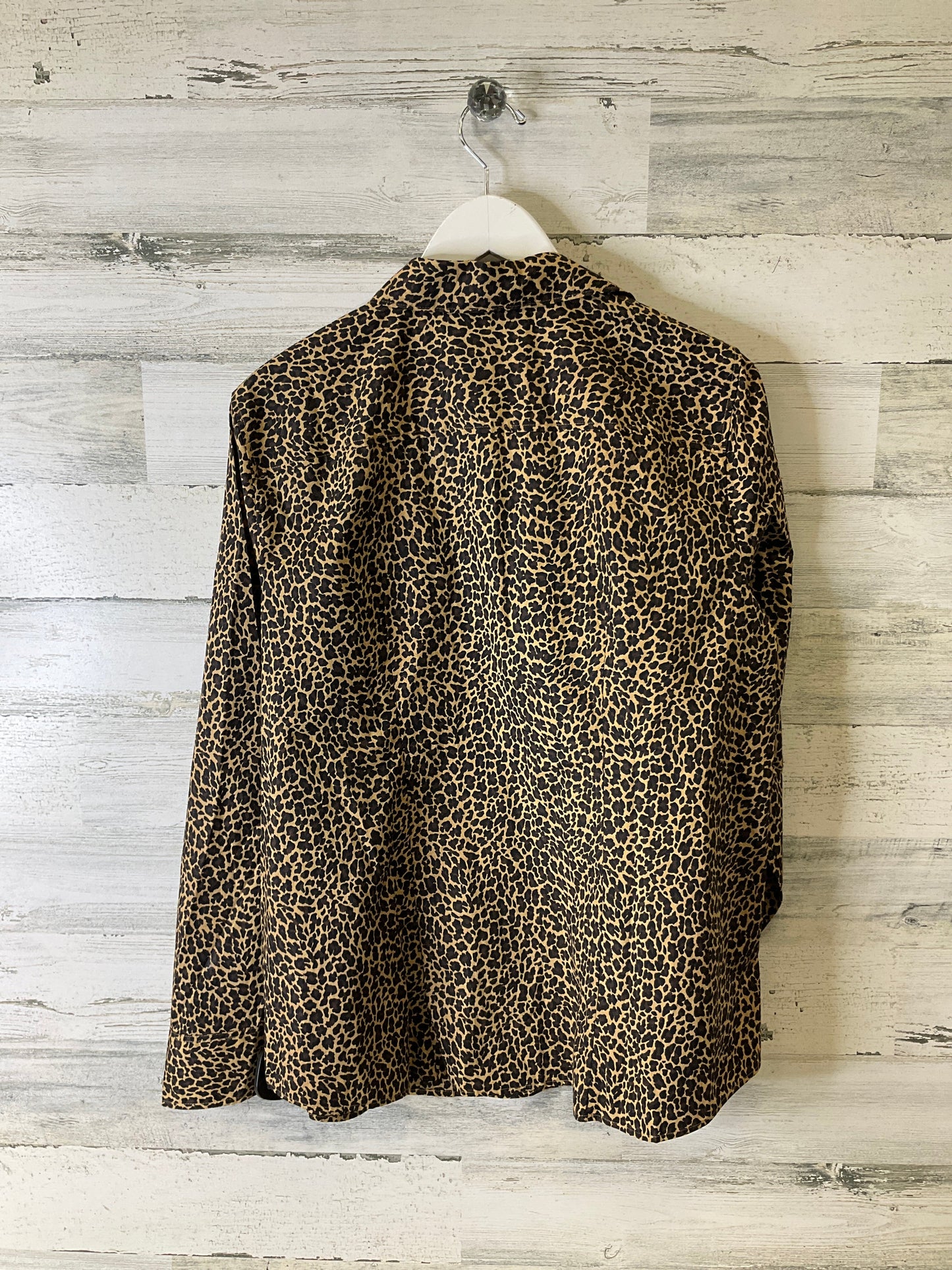 Top Long Sleeve By J. Crew In Animal Print, Size: Xxl