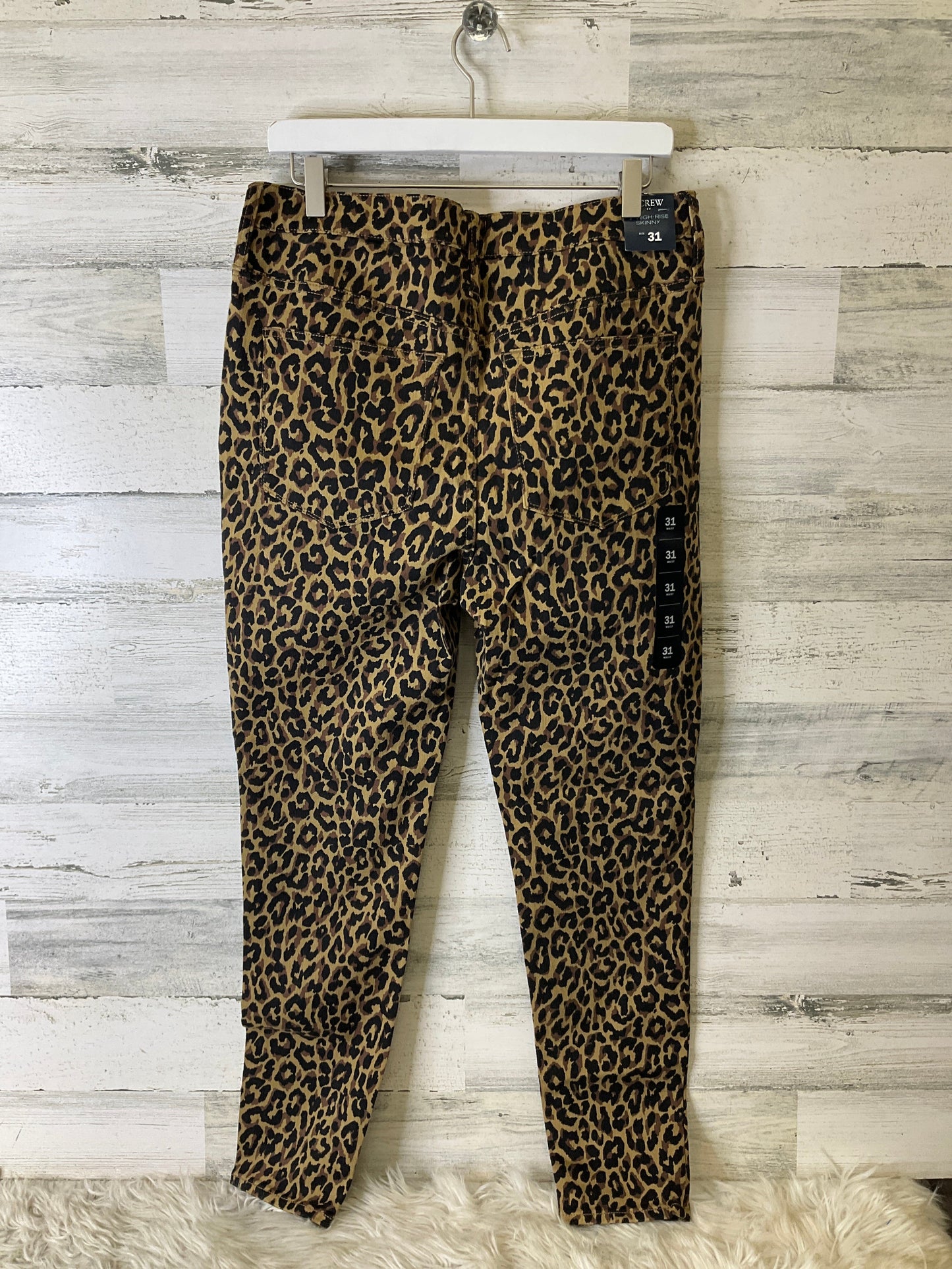 Jeans Skinny By J. Crew In Animal Print, Size: 12