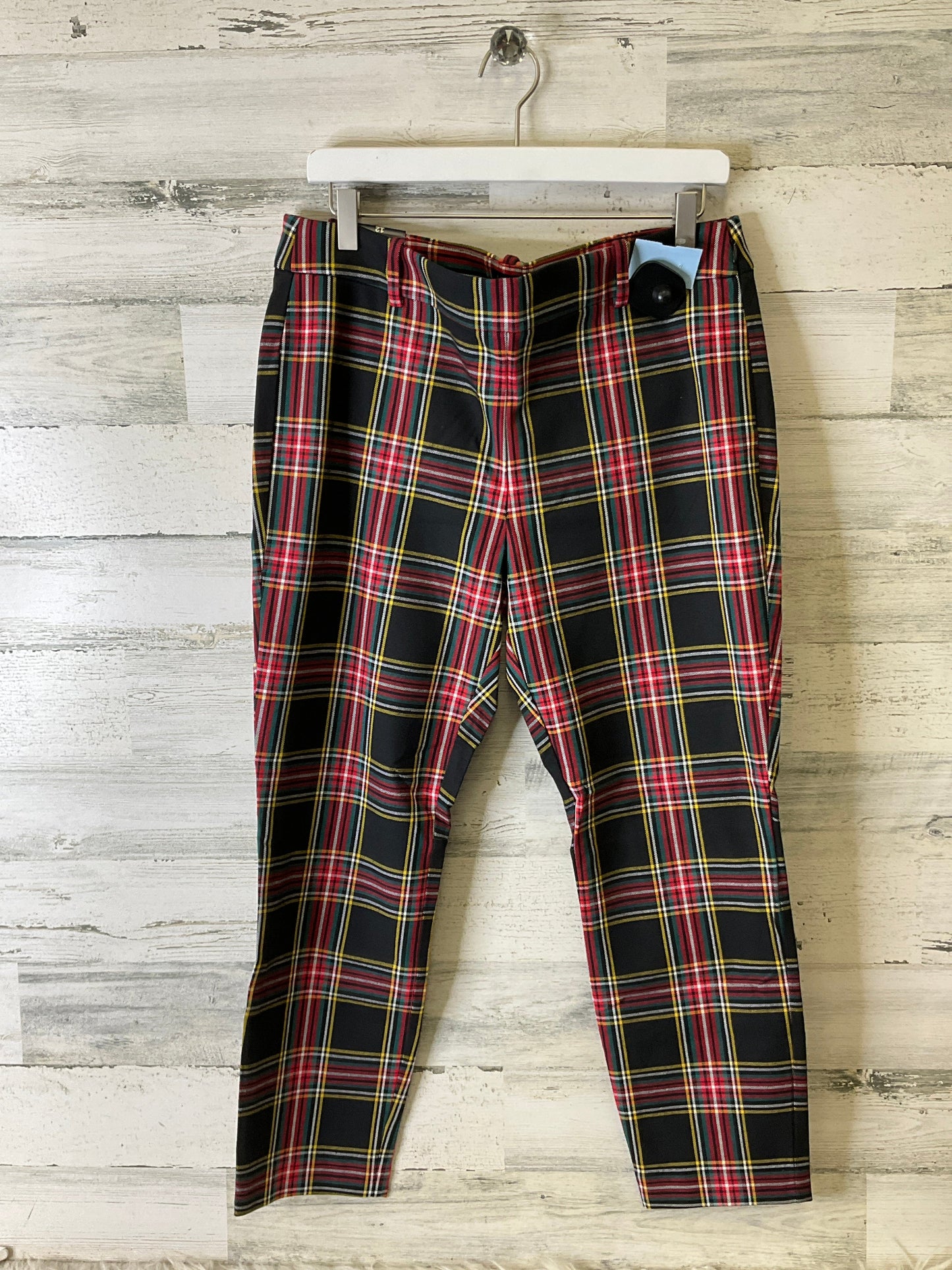 Pants Leggings By J. Crew In Black & Red, Size: 12