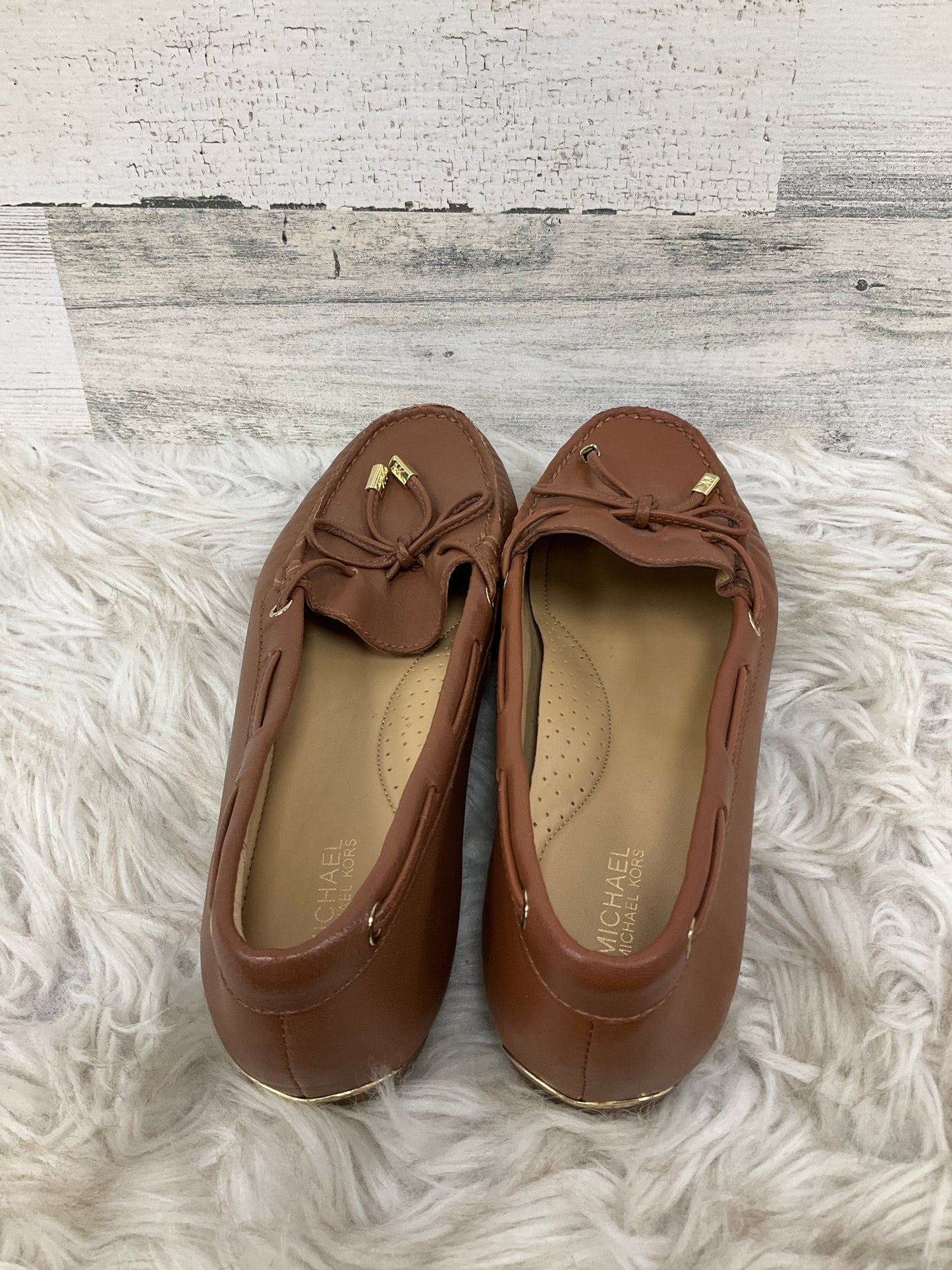 Shoes Designer By Michael Kors In Tan, Size: 8