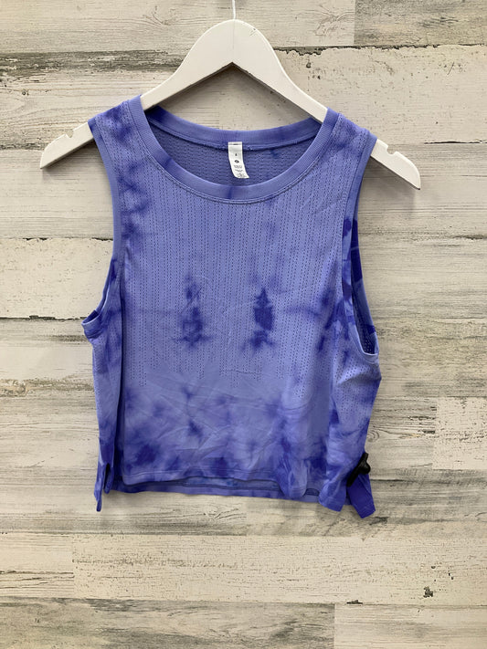 Athletic Tank Top By Lululemon In Purple, Size: 6