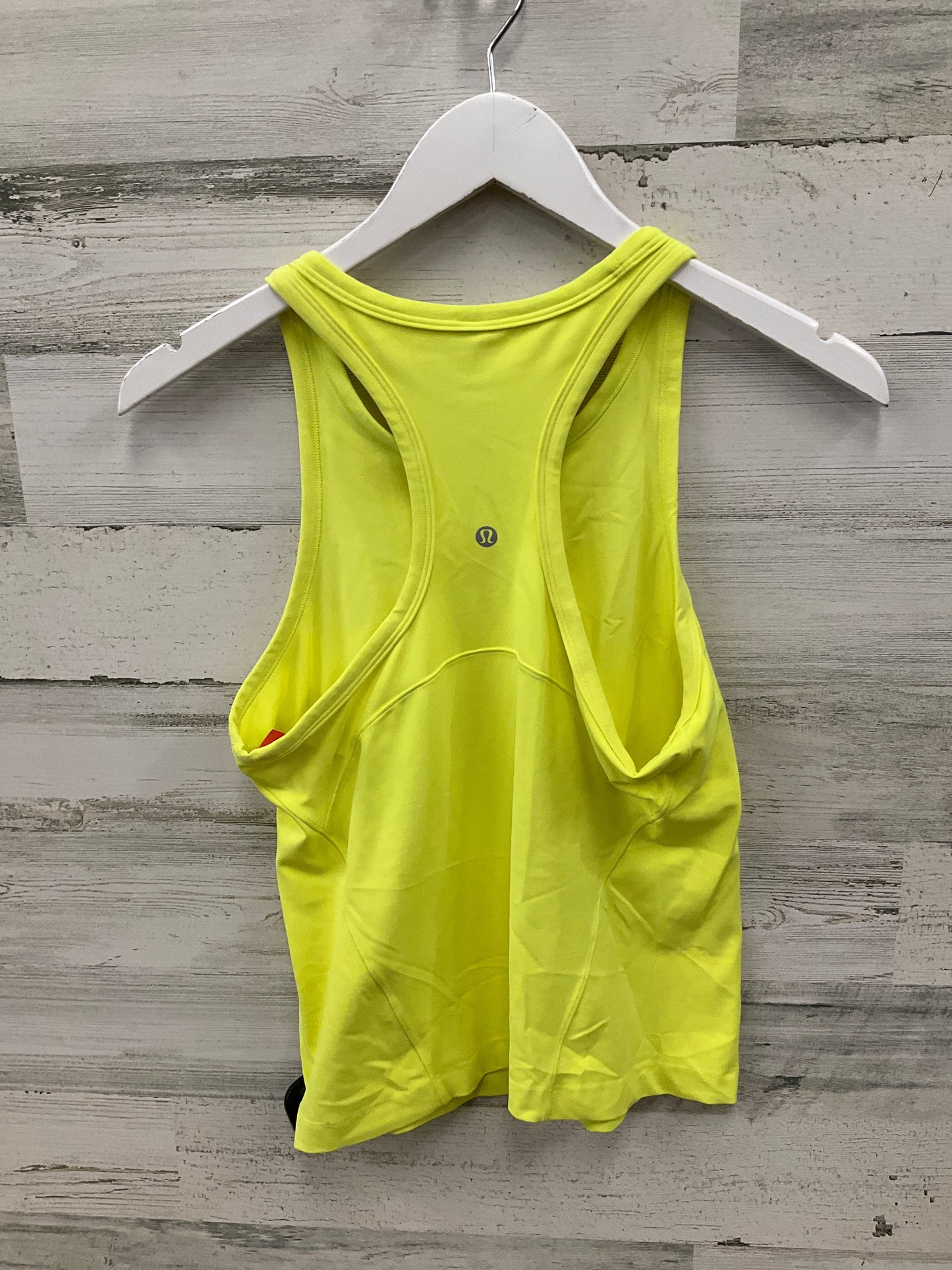 Athletic Tank Top By Lululemon In Yellow, Size: 10