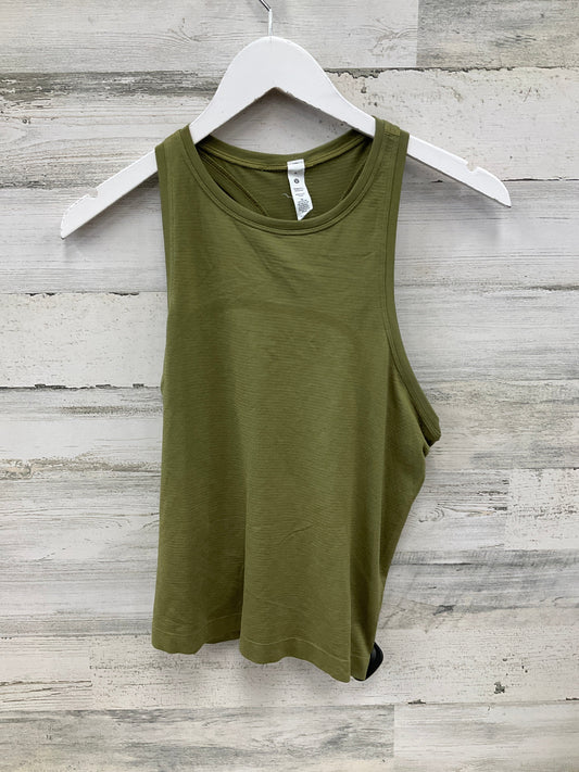 Athletic Tank Top By Lululemon In Green, Size: 8