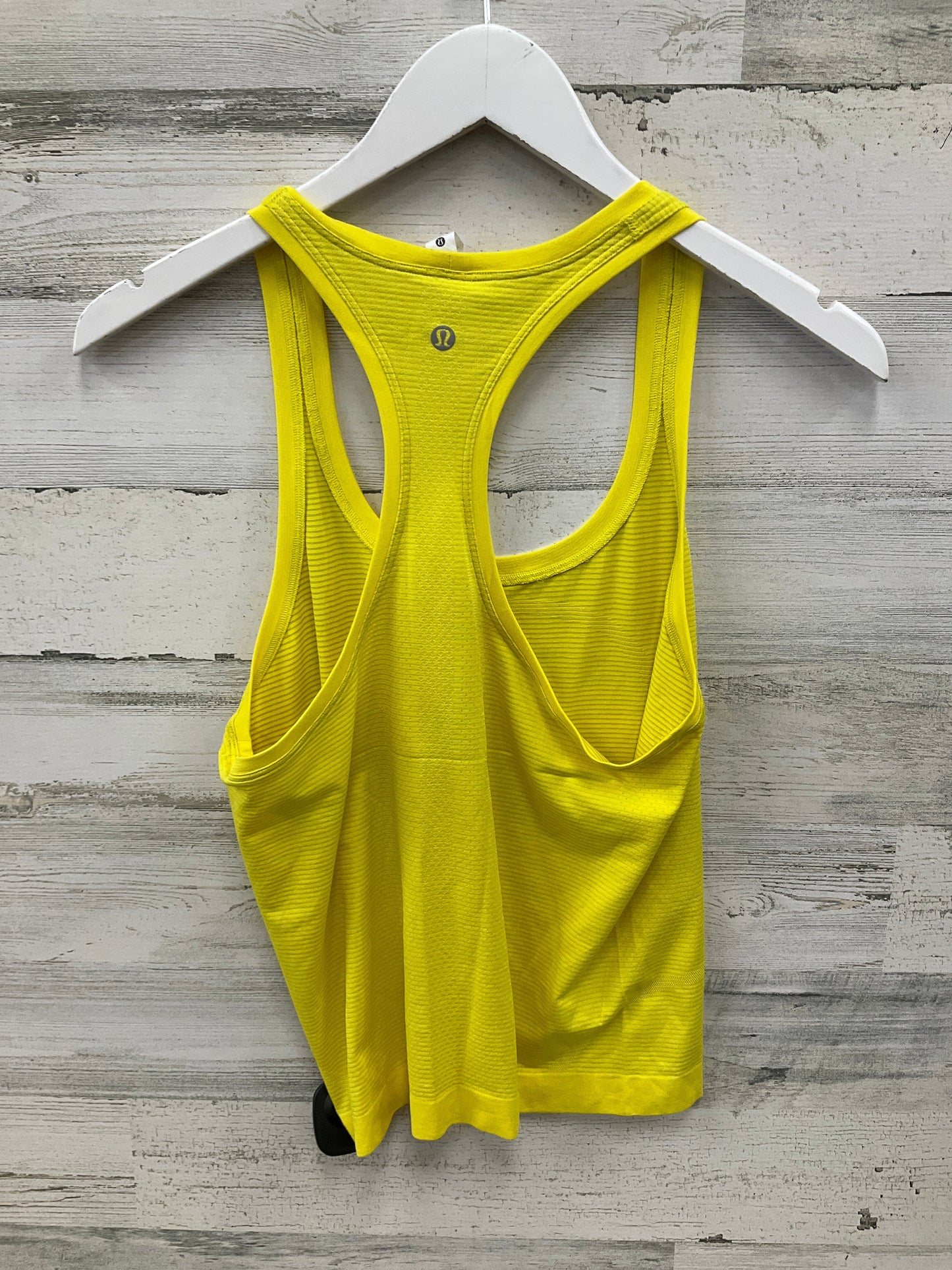 Athletic Tank Top By Lululemon In Yellow, Size: 8