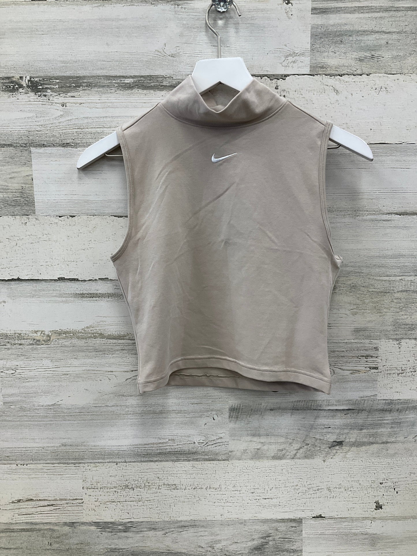 Athletic Tank Top By Nike Apparel In Beige, Size: S