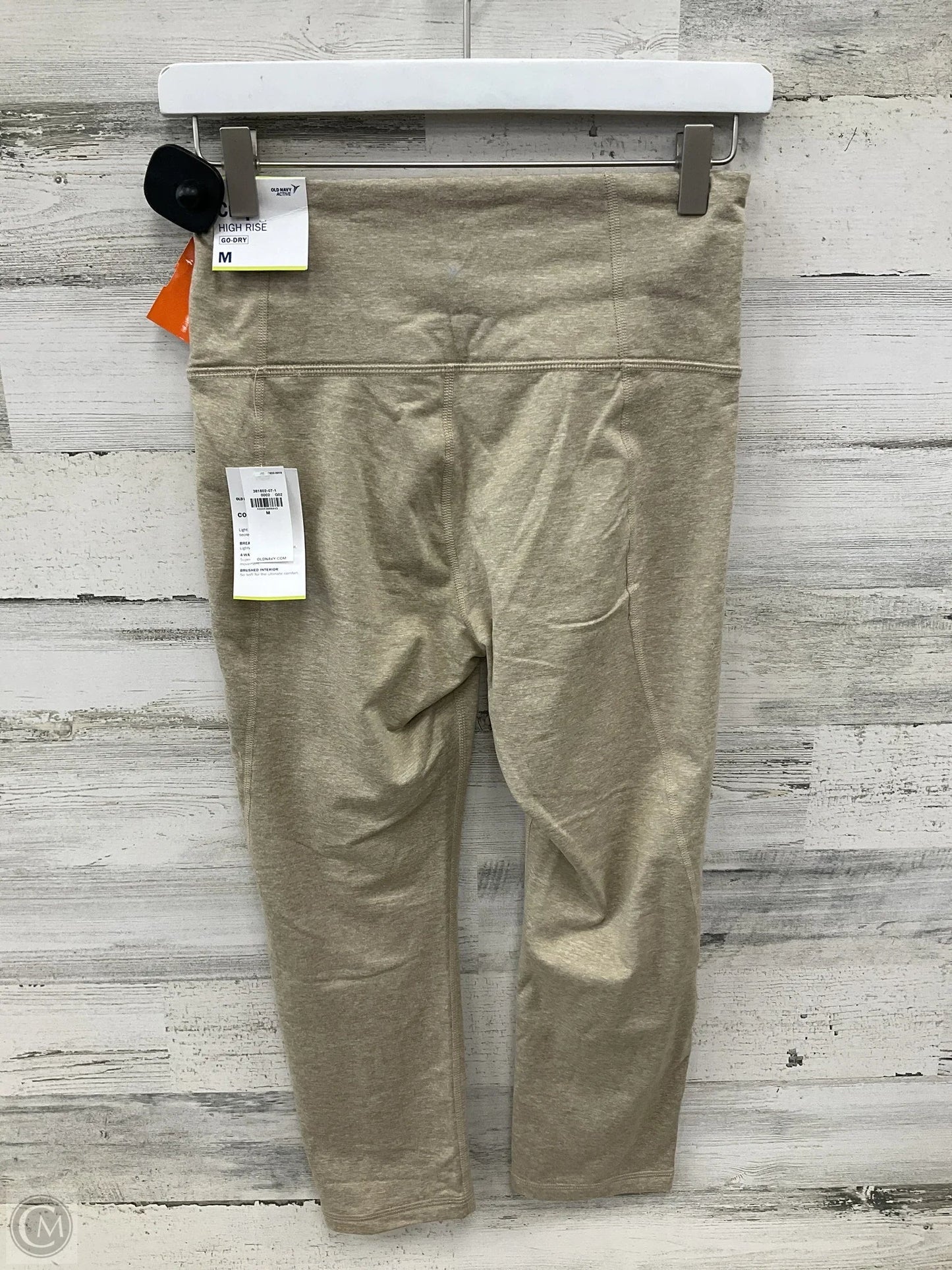 Athletic Leggings Capris By Old Navy In Beige, Size: M