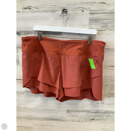 Athletic Shorts By Calia In Orange, Size: Xl