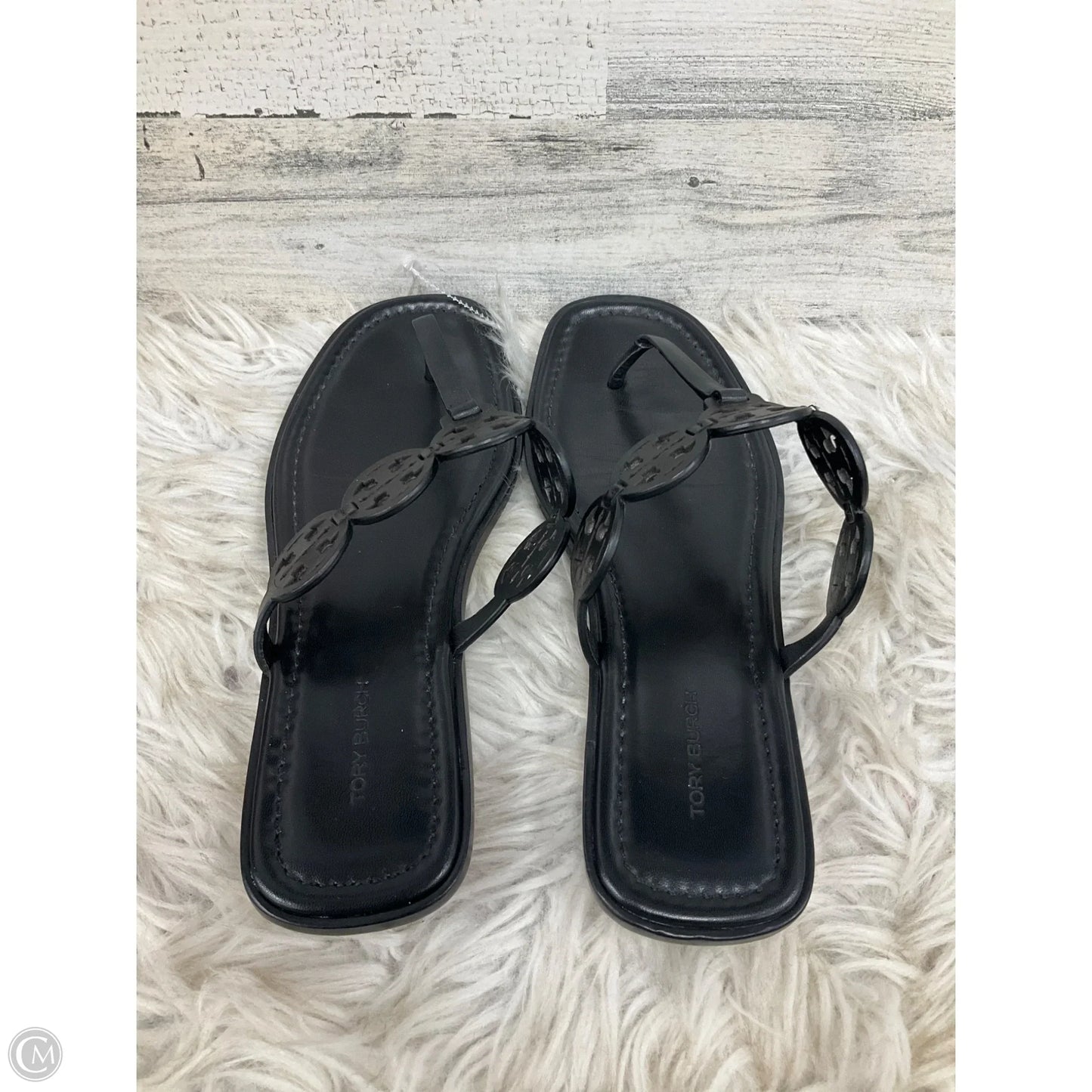 Sandals Designer By Tory Burch In Black, Size: 10