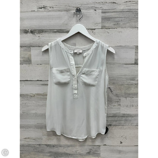 Top Sleeveless By Loft In White, Size: Xs