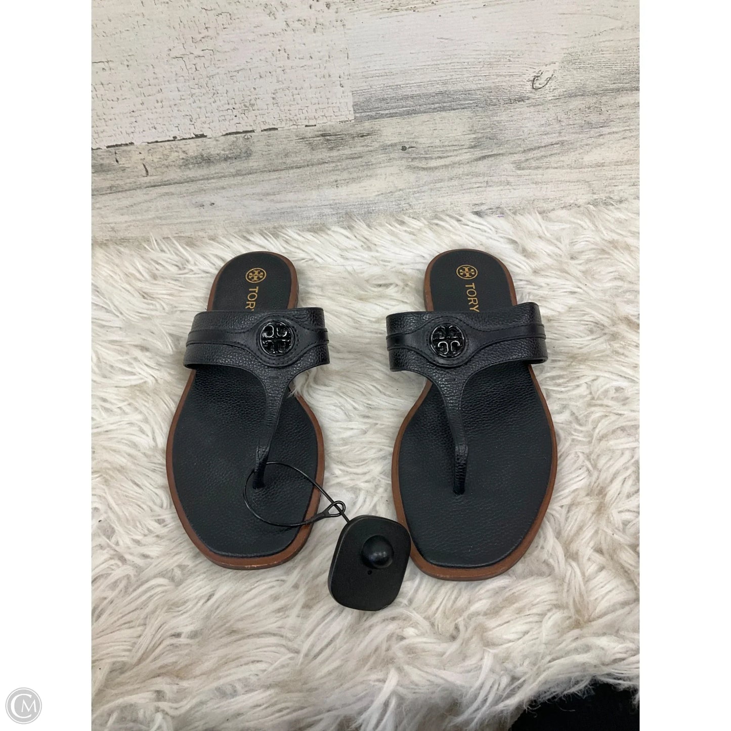 Sandals Designer By Tory Burch In Black, Size: 8.5