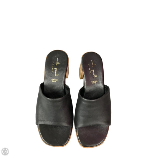 Sandals Heels Wedge By Gentle Souls In Black, Size: 10