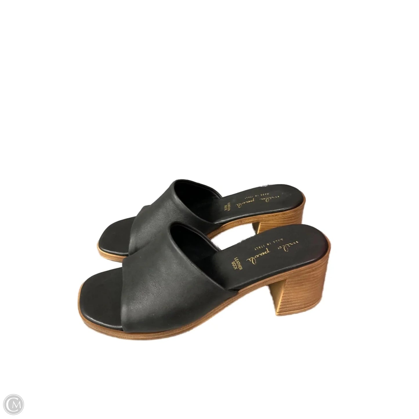 Sandals Heels Wedge By Gentle Souls In Black, Size: 10