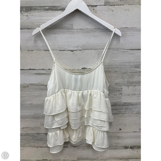 Top Sleeveless By Who What Wear In Cream, Size: M