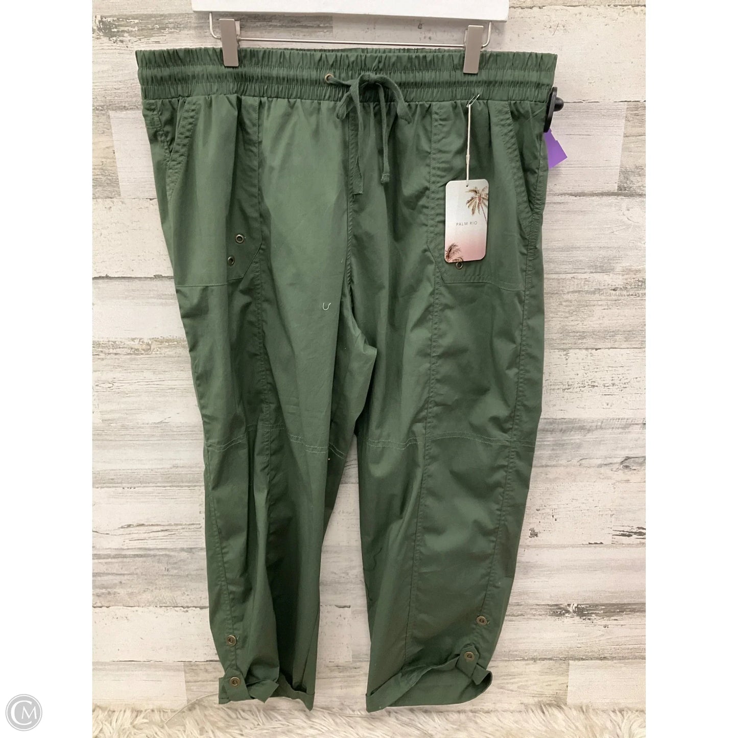 Pants Joggers By Clothes Mentor In Green, Size: 3x