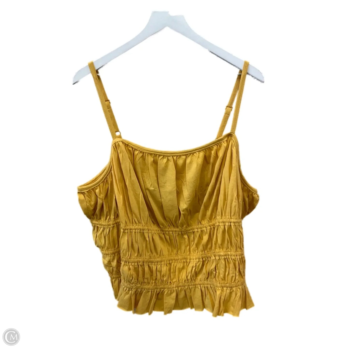 Top Sleeveless By Torrid In Yellow, Size: 4x