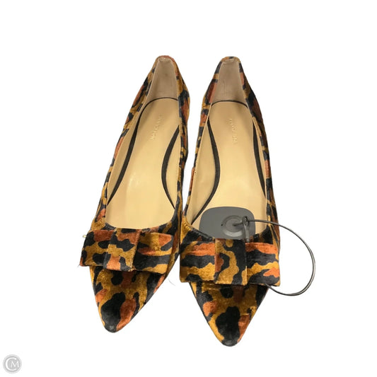 Shoes Heels Block By Ann Taylor In Animal Print, Size: 8