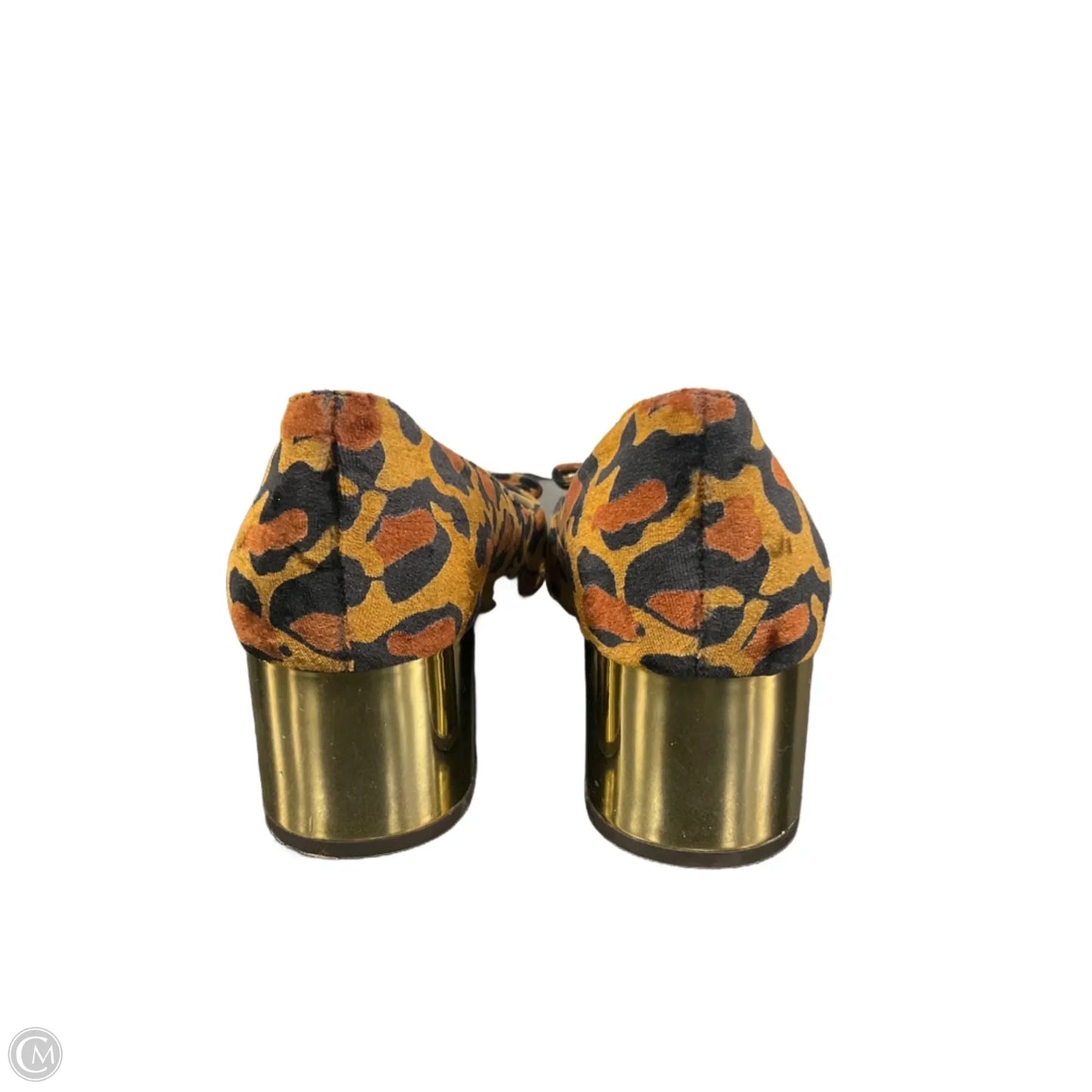 Shoes Heels Block By Ann Taylor In Animal Print, Size: 8