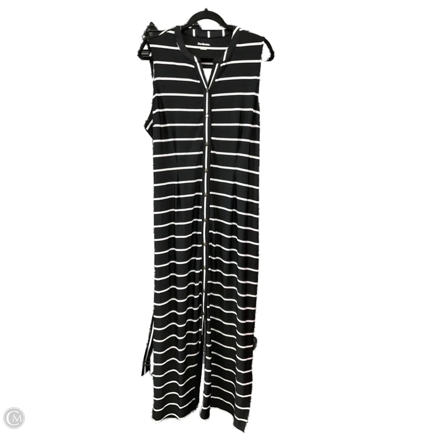Dress Casual Maxi By Kim Rogers In Black & White, Size: S