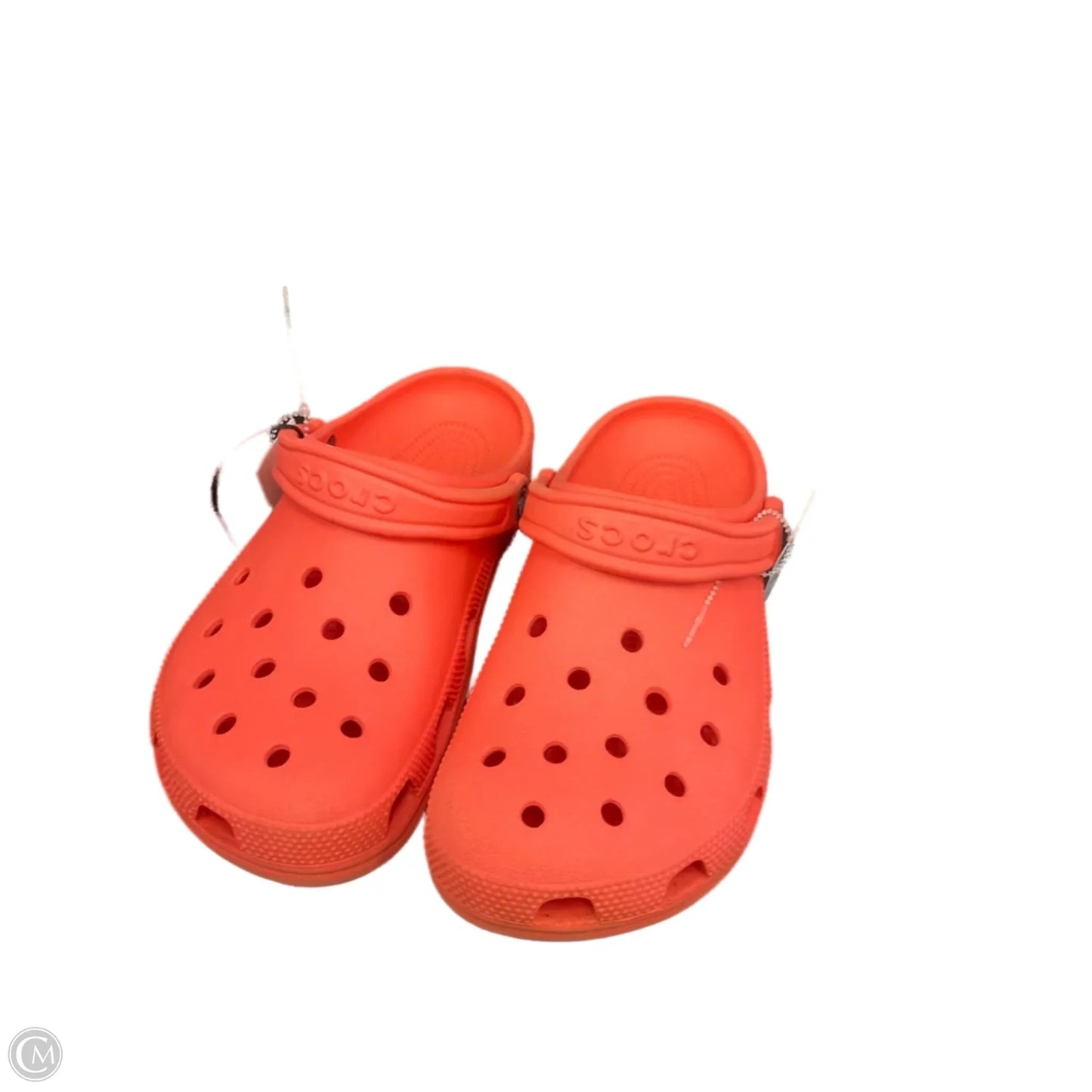 Shoes Flats By Crocs In Orange, Size: 9