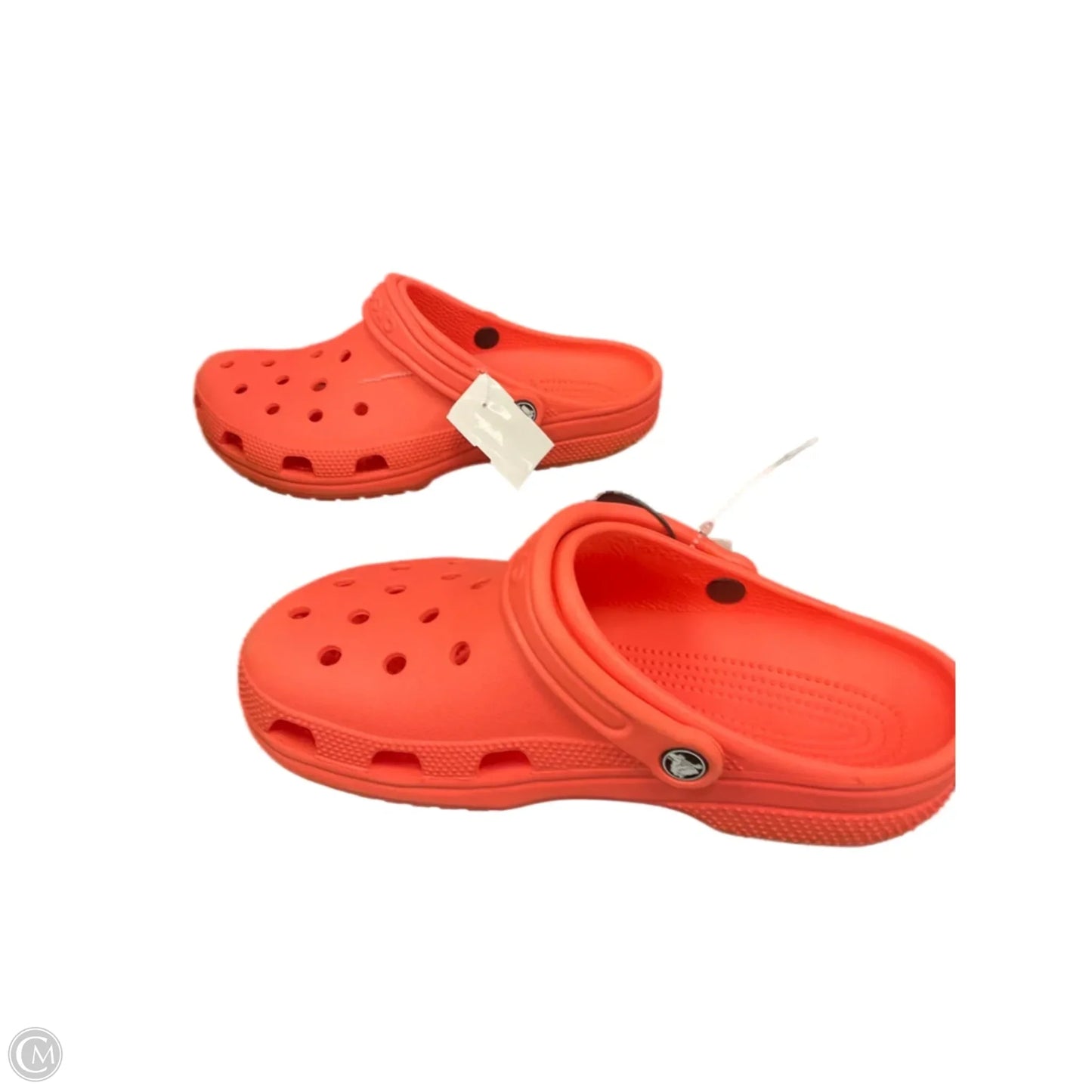 Shoes Flats By Crocs In Orange, Size: 9