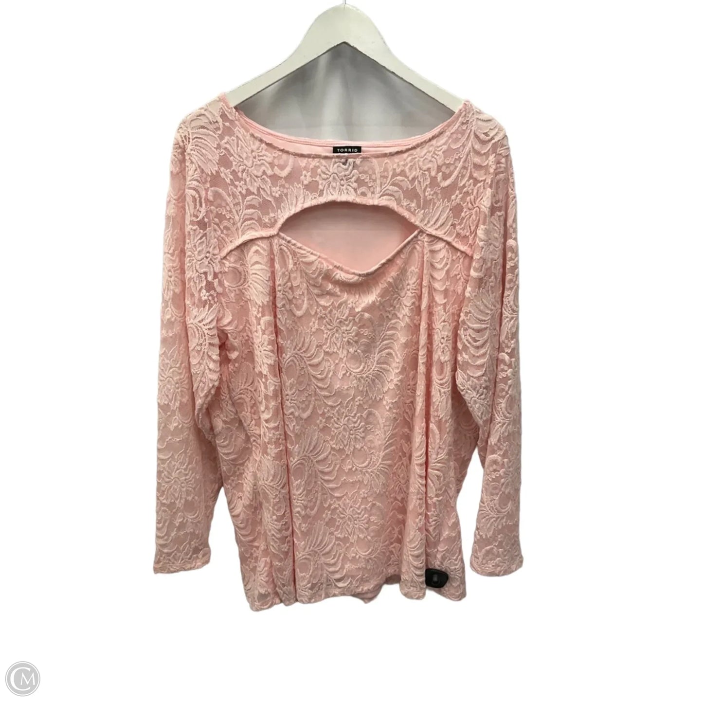 Top Long Sleeve By Torrid In Pink, Size: 3x