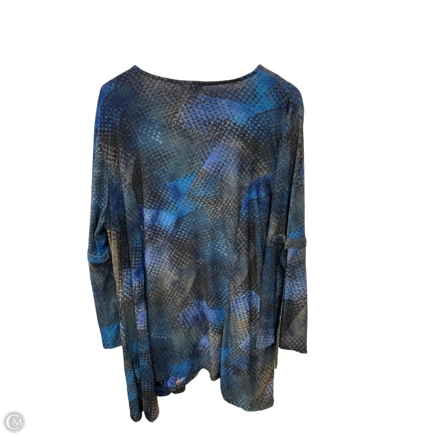 Top Long Sleeve By Cocomo In Blue, Size: 3x
