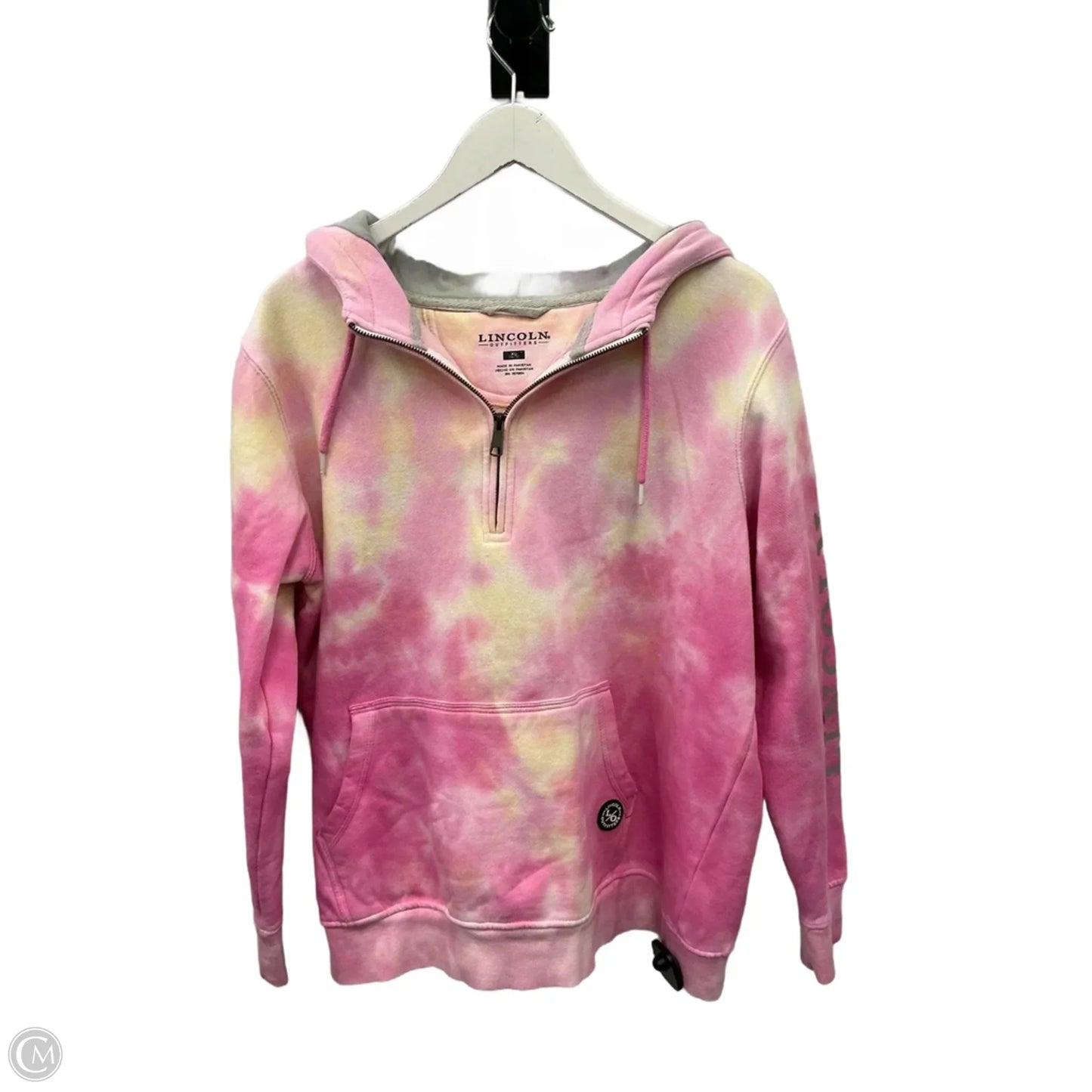 Sweatshirt Hoodie By Clothes Mentor In Pink, Size: Xl