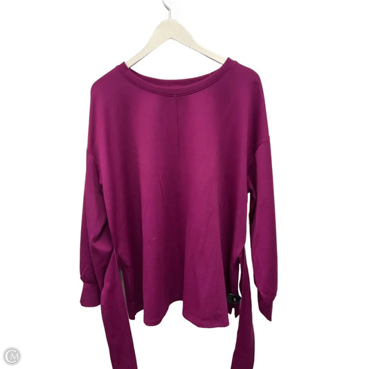 Top Long Sleeve By Liz Claiborne In Purple, Size: 2x