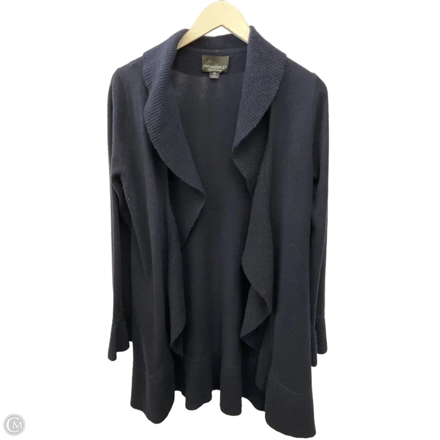 Sweater Cardigan By Cynthia Rowley In Navy, Size: L